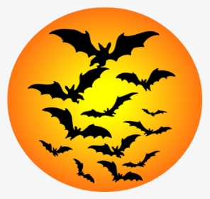 Bat Moon Png Background Image - Halloween Clip Art, Transparent Png, Transparent PNG