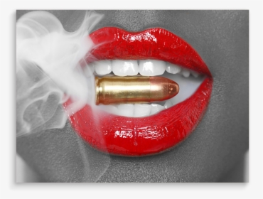 Bullet Lips   Class Lazyload Blur Up   Style Width - Imagenes De Labios Con Humo Y Una Bala, HD Png Download, Transparent PNG
