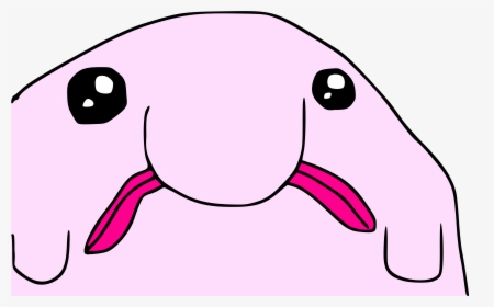 White Pink Black Nose Mammal Cartoon Vertebrate Head - Big Nose Pink Cartoon Character, HD Png Download, Transparent PNG