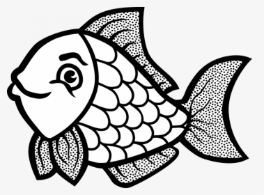 Fish Clipart Black And White, HD Png Download, Transparent PNG