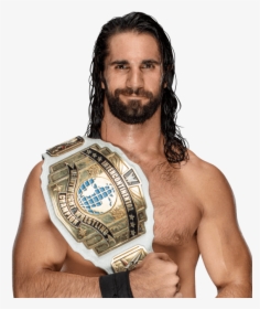 Wwe Intercontinental Championship - Seth Rollins With Universal Championship, HD Png Download, Transparent PNG