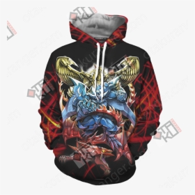 Yu Gi Oh Yami Yugi And Egyptian God Cards 3d Hoodie, HD Png Download, Transparent PNG