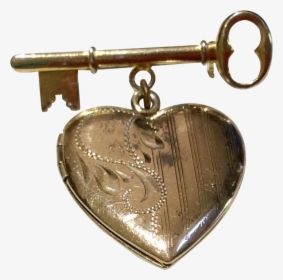 Vintage Key To My Heart Photo Locket - Locket, HD Png Download, Transparent PNG