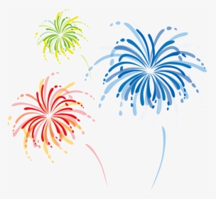 Png Fireworks - - Fire Work Drawings Png, Transparent Png, Transparent PNG