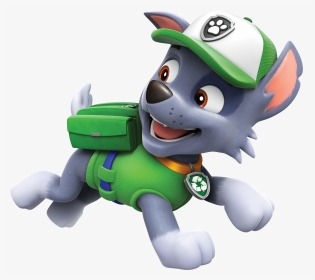 Download Rocky Cartoon Clipart - Rocky Paw Patrol Cartoon, HD Png Download, Transparent PNG