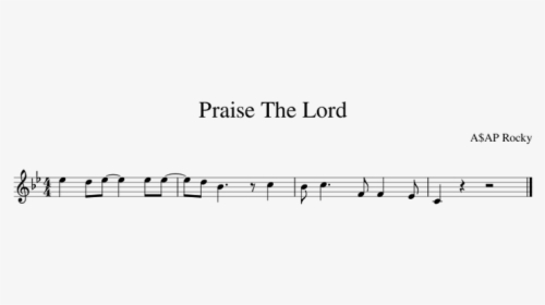 Asap Rocky Praise The Lord Flute Notes, HD Png Download, Transparent PNG