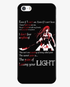 The Pain Of Losing Your Light Erza Scarlet - Erza Scarlet Phone Case, HD Png Download, Transparent PNG