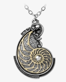 Fibonacci Golden Spiral Necklace - Steampunk Jewellery, HD Png Download, Transparent PNG