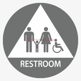 Ca Door Family Handicap Restroom - Disabili, HD Png Download, Transparent PNG
