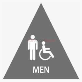 Ca Door Men S Handicap Restroom - Restroom For Men Signage, HD Png Download, Transparent PNG