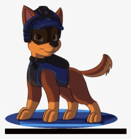 Paw Patrol Chase Fanart Clipart , Png Download - Paw Patrol Gif Chase, Transparent Png, Transparent PNG