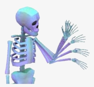 Vaporwave Clipart Transparent Background - Skeleton Gif Transparent, HD Png Download, Transparent PNG