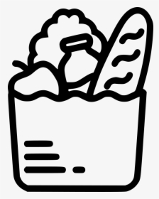 Grocery Bag - Grocery Bag Icon Png, Transparent Png, Transparent PNG