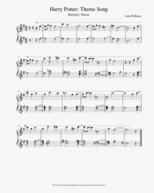 Harry Potter Theme Song Piano Sheet Music , Png Download - Harry Potter Sheet Music Bells, Transparent Png, Transparent PNG