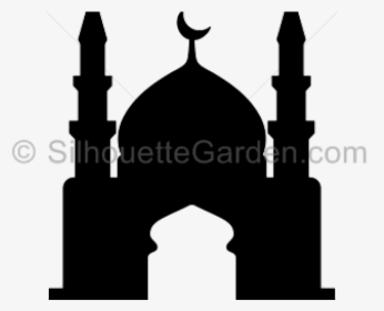 Mosque Clipart Svg - Simple Mosque Silhouette Png, Transparent Png, Transparent PNG