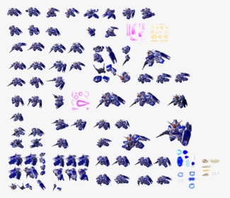 Gundam Pixel Sprite Sheet , Png Download - Sd Gundam G Generation Sprites, Transparent Png, Transparent PNG