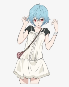 Blue Short Hair Anime, HD Png Download, Transparent PNG