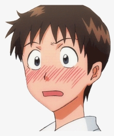 Evangelion Shinji, Rei Ayanami, Anti Social, Neon Genesis - Shinji Blushing, HD Png Download, Transparent PNG