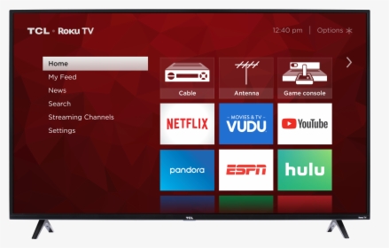 55 Inch Tcl Smart Tv, HD Png Download, Transparent PNG