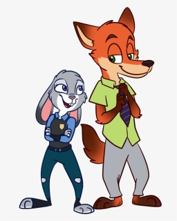 Judy Hopps And Nick Wilde - Cartoon, HD Png Download, Transparent PNG