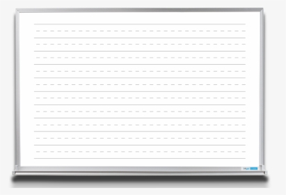 Whiteboard With Penmanship Lines, Narrow Aluminum Frame - Paper, HD Png Download, Transparent PNG