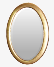 Gold Leaf Oval Mirror Frame - Circle, HD Png Download, Transparent PNG