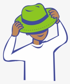 Cartoon Hat Png - Wearing A Hat Clipart, Transparent Png, Transparent PNG
