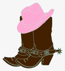 Cowgirl Boots And Pink Cowgirl Hat Svg Clip Arts - Blue Cowboy Boot Clipart, HD Png Download, Transparent PNG