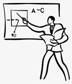 Vector Illustration Of Teacher Teaching In School Classroom - Model Teacher Drawing Of A Teacher, HD Png Download, Transparent PNG