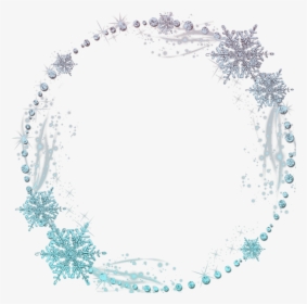 #freetoedit #circle #snowflake #blue #ice #effect #effects - Snowflake Circle Frame Png, Transparent Png, Transparent PNG
