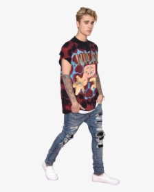Justin Bieber Ripped Skinny Jeans, HD Png Download, Transparent PNG