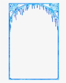 #mq #blue #ice #cold #frame #frames #border #borders, HD Png Download, Transparent PNG