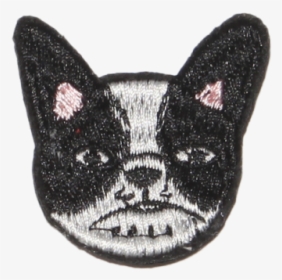 Vintage Cute French Bulldog Logo Embroidery - French Bulldog, HD Png Download, Transparent PNG
