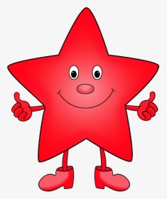 Red Cartoon Star Clipart - Cartoon Colorful Star Clipart, HD Png Download, Transparent PNG