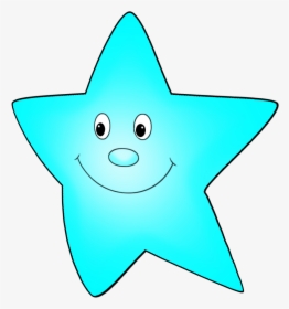Light Blue Cartoon Star Flying - Star Light Clip Art, HD Png Download, Transparent PNG