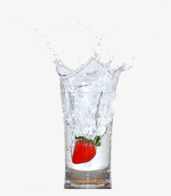 Glass Of Water With Fruit, HD Png Download, Transparent PNG