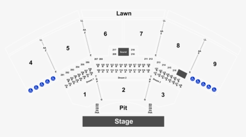 Keybank Pavilion Seating Chart, HD Png Download, Transparent PNG