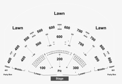 Xfinity Theater Seating Chart 600 Ddd, HD Png Download, Transparent PNG