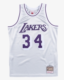 Los Angeles Lakers Platinum Shaquille O Neal Swingman - Shaquille O Neal Platinum Jersey, HD Png Download, Transparent PNG