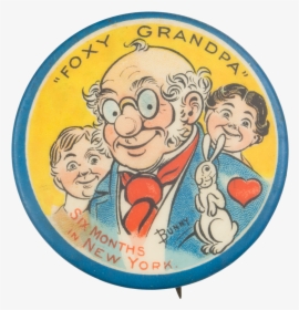 Foxy Grandpa Art Button Museum - Cartoon, HD Png Download, Transparent PNG