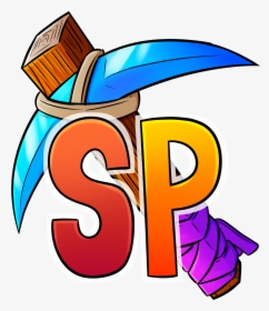 Server Icon With A Diamond Pickaxe And Sp - Icon For Server Minecraft, HD Png Download, Transparent PNG