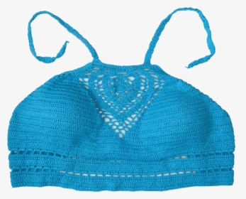 Blue Azure Crop Top - Crochet, HD Png Download, Transparent PNG