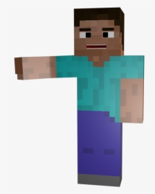 Steve Holding Out Made - Minecraft Free Transparent Background, HD Png Download, Transparent PNG