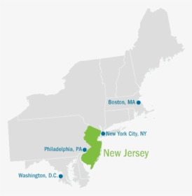 Nj Location Graphic - Map, HD Png Download, Transparent PNG