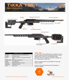 Tsr-1 Sell Sheet3 - Tikka T3 Precision, HD Png Download, Transparent PNG