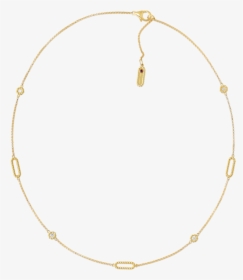 Roberto Coin 18kt Gold Necklace With Alternating Diamond, HD Png Download, Transparent PNG