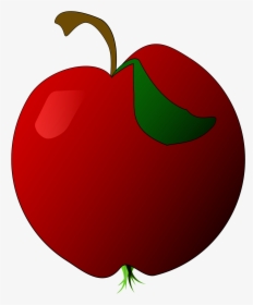 A Red Apple Clip Arts - Apple, HD Png Download, Transparent PNG
