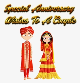 Special Anniversary Wishes To A Couple Png Photo Background - Indian Wedding Vector Png, Transparent Png, Transparent PNG