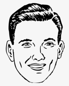 Face, Human, Man, Young, Smiling, Head, Laughing - Male Face Clipart, HD Png Download, Transparent PNG