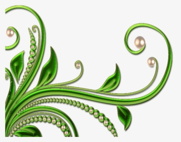 Transparent Green Swirl Png - Clipart Leaves For Design, Png Download, Transparent PNG
